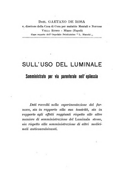 Nuova rivista di clinica ed assistenza psichiatrica e di terapia applicata