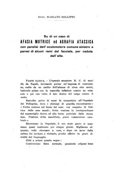 Nuova rivista di clinica ed assistenza psichiatrica e di terapia applicata