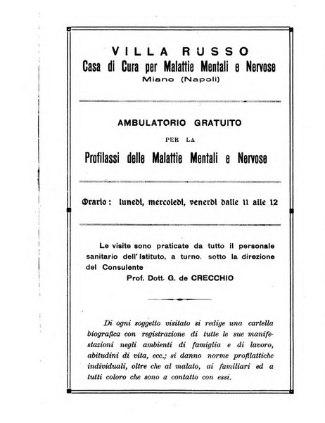 Nuova rivista di clinica ed assistenza psichiatrica e di terapia applicata