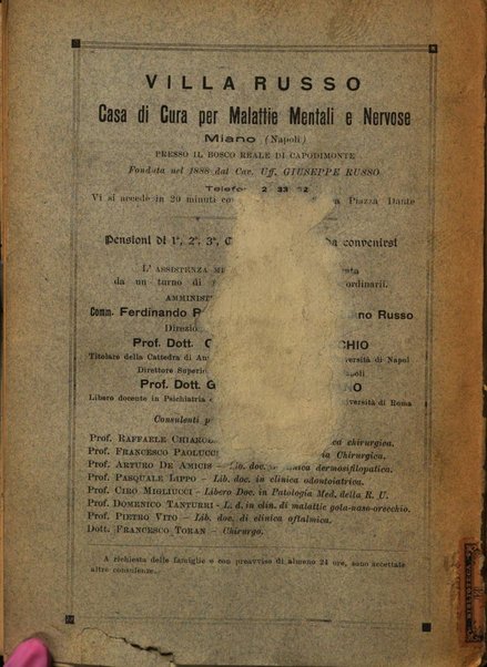 Nuova rivista di clinica ed assistenza psichiatrica e di terapia applicata