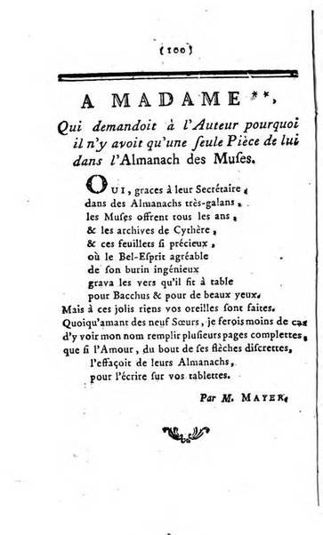 Almanach des muses