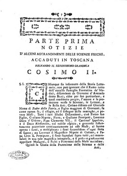 Atti e memorie inedite dell'accademia del Cimento e notizie aneddote dei progressi delle scienze in Toscana ecc