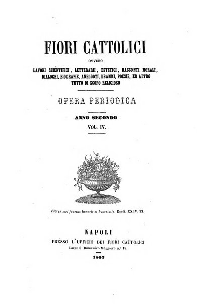 Fiori cattolici opera periodica