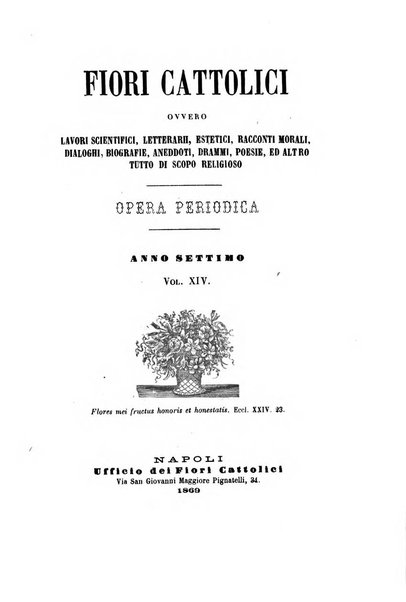 Fiori cattolici opera periodica