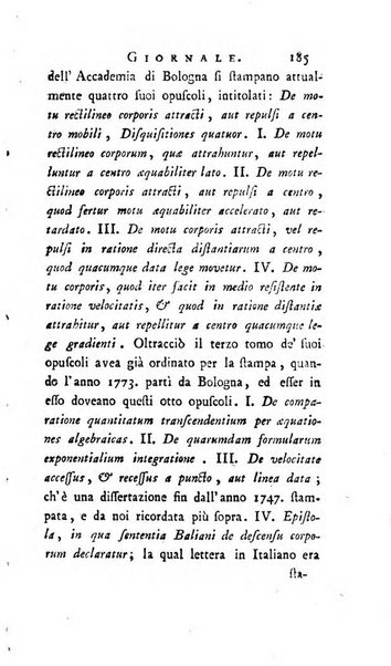 Continuazione del Nuovo giornale de'letterati d'Italia