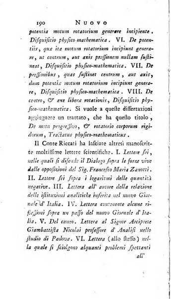 Continuazione del Nuovo giornale de'letterati d'Italia