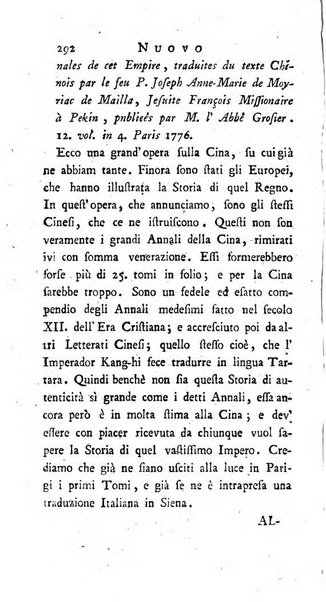 Continuazione del Nuovo giornale de'letterati d'Italia