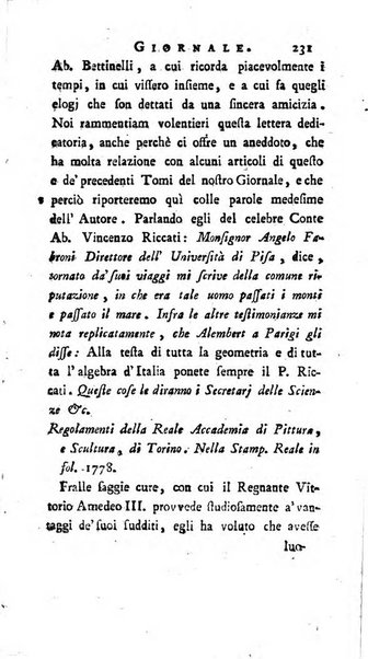 Continuazione del Nuovo giornale de'letterati d'Italia