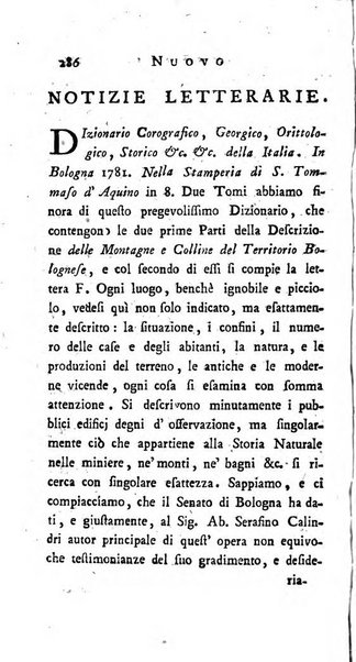 Continuazione del Nuovo giornale de'letterati d'Italia