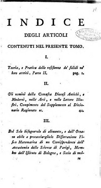 Continuazione del Nuovo giornale de'letterati d'Italia