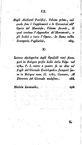 Continuazione del Nuovo giornale de'letterati d'Italia