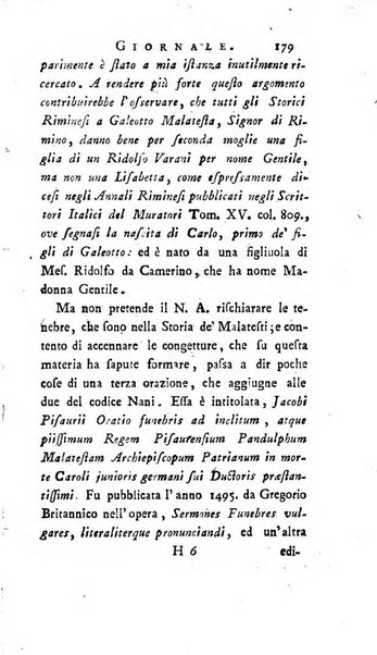 Continuazione del Nuovo giornale de'letterati d'Italia