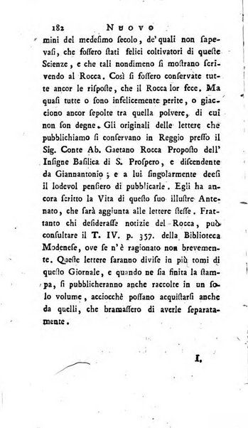 Continuazione del Nuovo giornale de'letterati d'Italia