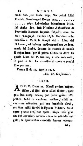 Continuazione del Nuovo giornale de'letterati d'Italia