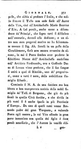 Continuazione del Nuovo giornale de'letterati d'Italia