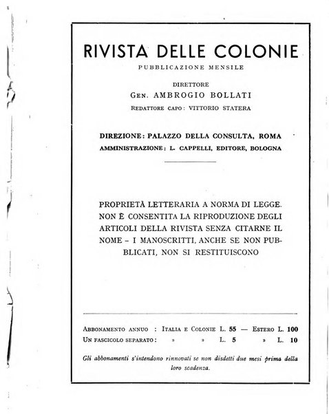 Rivista delle colonie