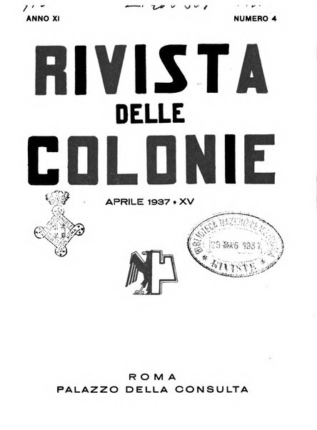 Rivista delle colonie