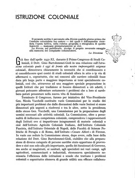 Rivista delle colonie