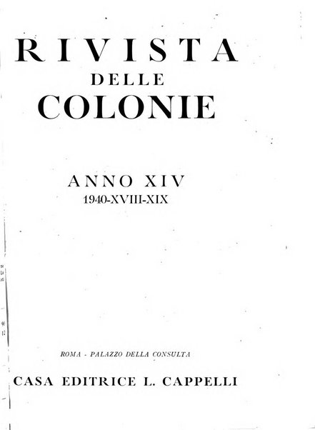 Rivista delle colonie