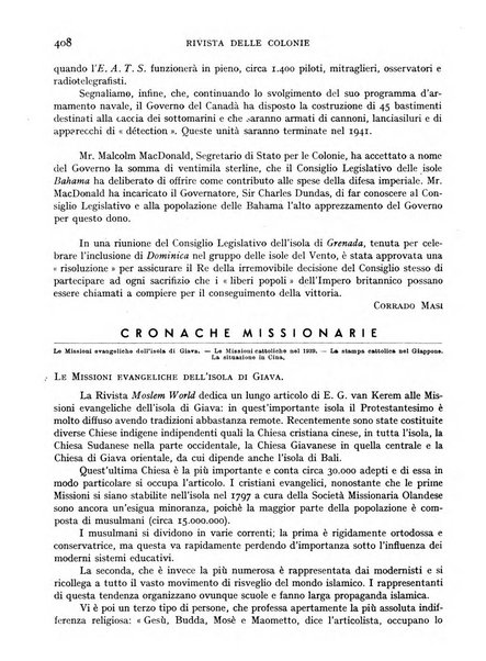 Rivista delle colonie