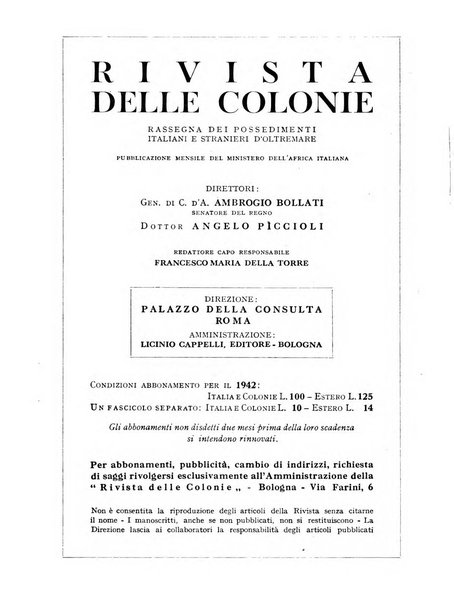 Rivista delle colonie