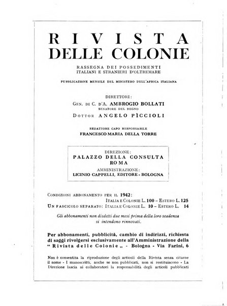 Rivista delle colonie