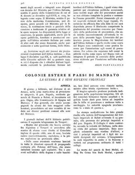 Rivista delle colonie