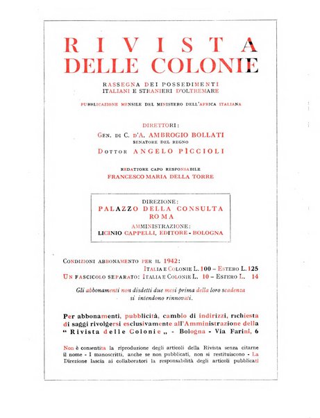 Rivista delle colonie