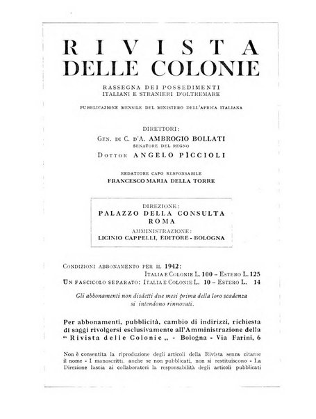 Rivista delle colonie