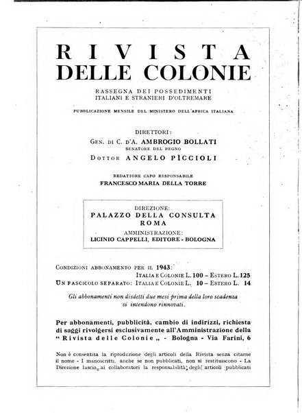 Rivista delle colonie