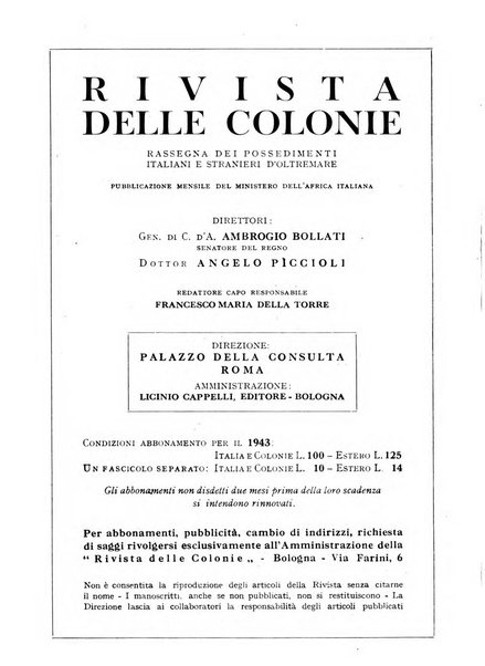 Rivista delle colonie