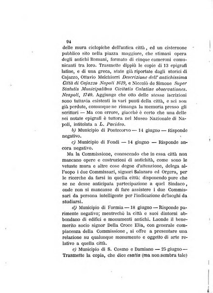 Atti della Commissione Conservatrice dei monumenti ed oggetti di antichita e belle arti nella Provincia di Terra di Lavoro