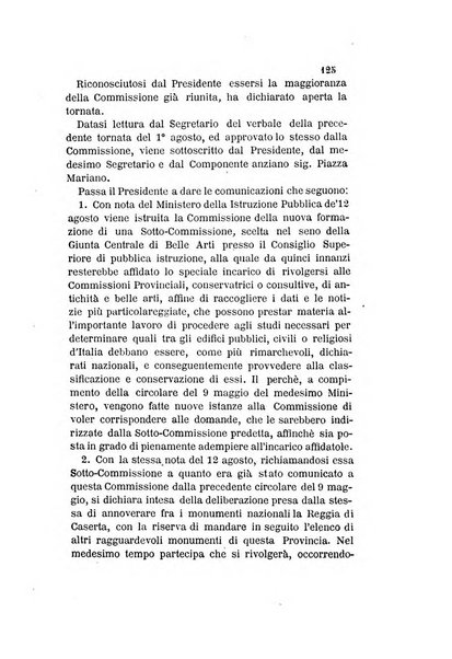 Atti della Commissione Conservatrice dei monumenti ed oggetti di antichita e belle arti nella Provincia di Terra di Lavoro