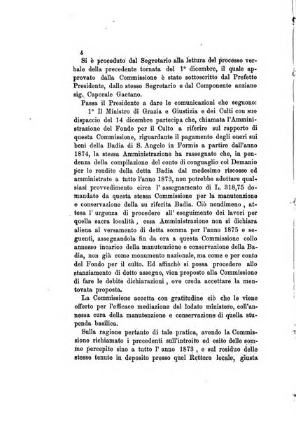 Atti della Commissione Conservatrice dei monumenti ed oggetti di antichita e belle arti nella Provincia di Terra di Lavoro