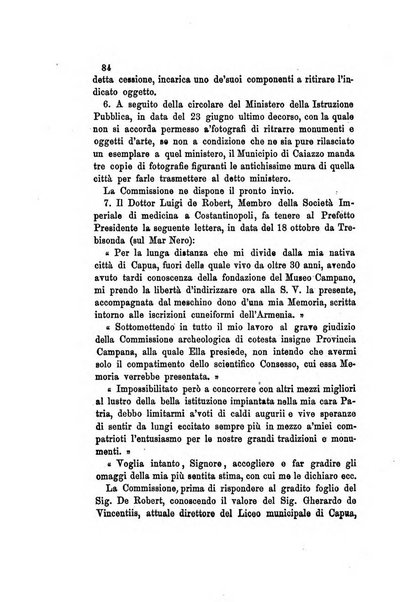 Atti della Commissione Conservatrice dei monumenti ed oggetti di antichita e belle arti nella Provincia di Terra di Lavoro