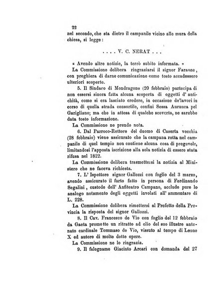 Atti della Commissione Conservatrice dei monumenti ed oggetti di antichita e belle arti nella Provincia di Terra di Lavoro