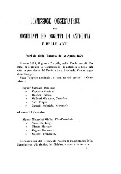 Atti della Commissione Conservatrice dei monumenti ed oggetti di antichita e belle arti nella Provincia di Terra di Lavoro