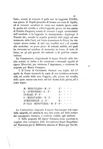 Atti della Commissione Conservatrice dei monumenti ed oggetti di antichita e belle arti nella Provincia di Terra di Lavoro