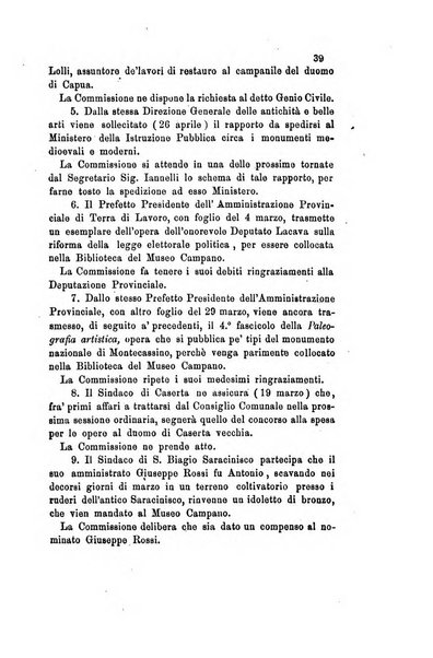 Atti della Commissione Conservatrice dei monumenti ed oggetti di antichita e belle arti nella Provincia di Terra di Lavoro