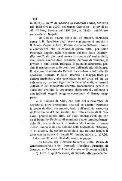 Atti della Commissione Conservatrice dei monumenti ed oggetti di antichita e belle arti nella Provincia di Terra di Lavoro