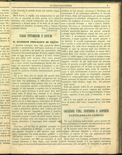 Lo scacciapensieri : giornale pittoresco settimanale