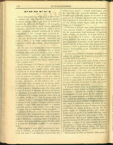 Lo scacciapensieri : giornale pittoresco settimanale