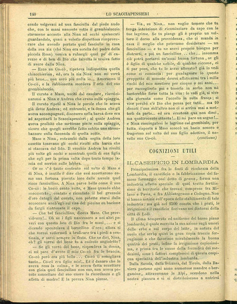 Lo scacciapensieri : giornale pittoresco settimanale