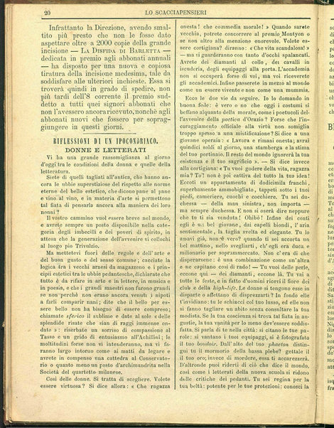 Lo scacciapensieri : giornale pittoresco settimanale