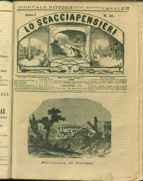 Lo scacciapensieri : giornale pittoresco settimanale