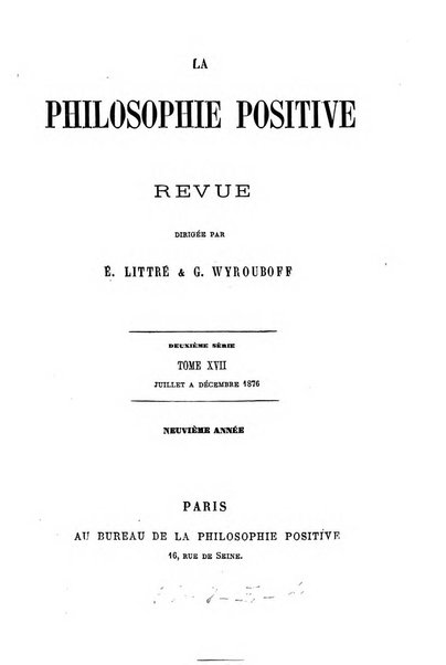 La philosophie positive