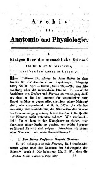 Archiv fur Anatomie und Physiologie