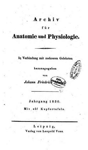 Archiv fur Anatomie und Physiologie