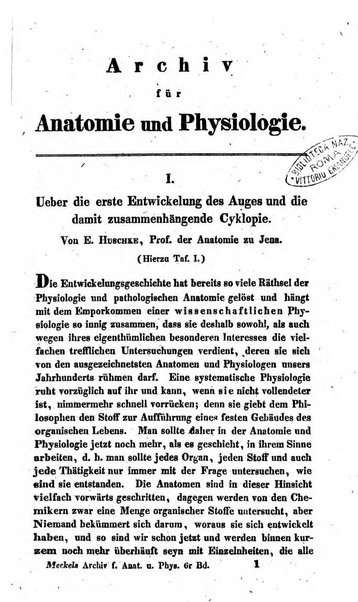 Archiv fur Anatomie und Physiologie