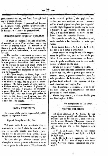 Il gas : pubblicazione di un grano